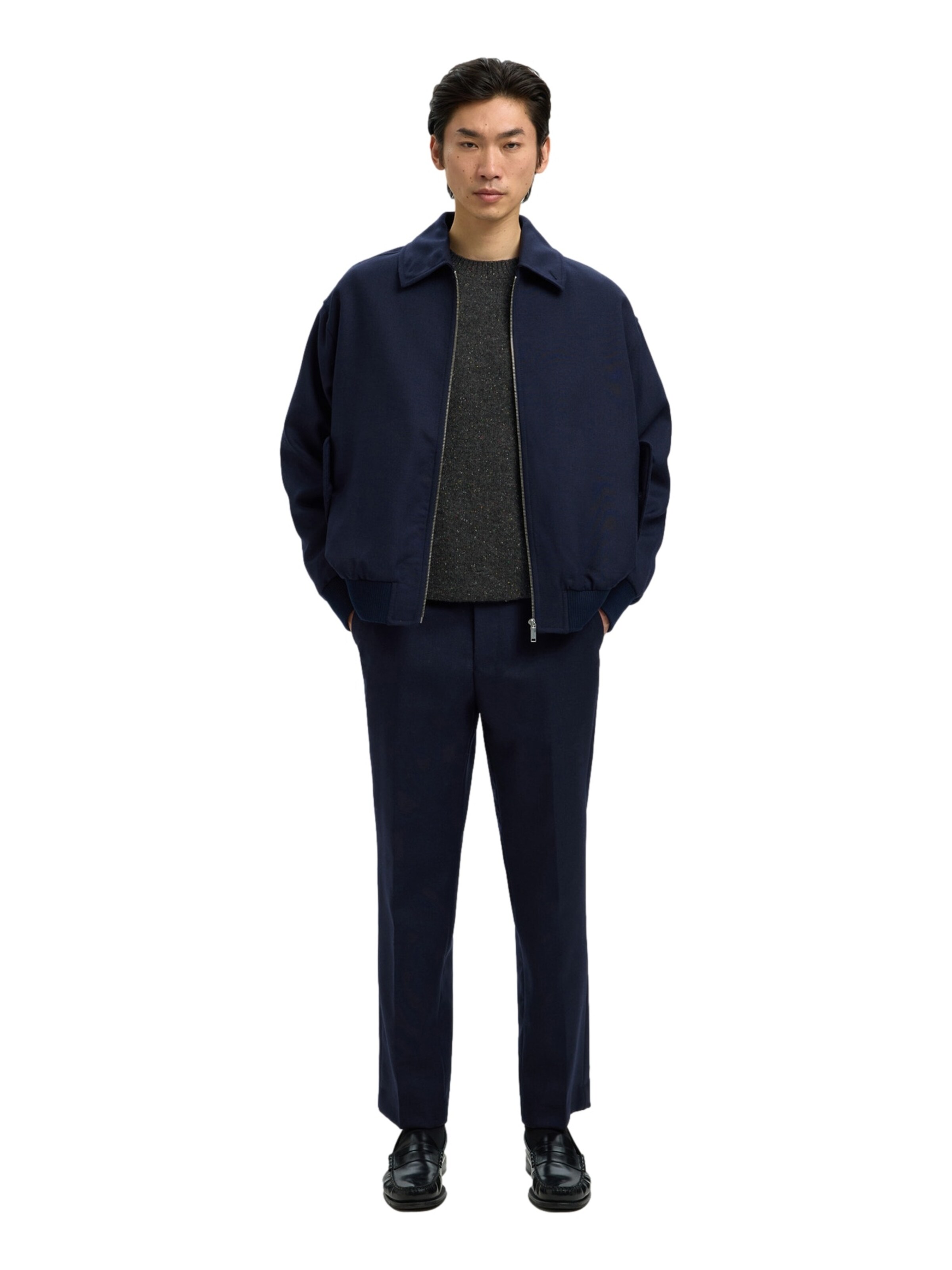 Pull-over 'Neil' SELECTED HOMME en gris