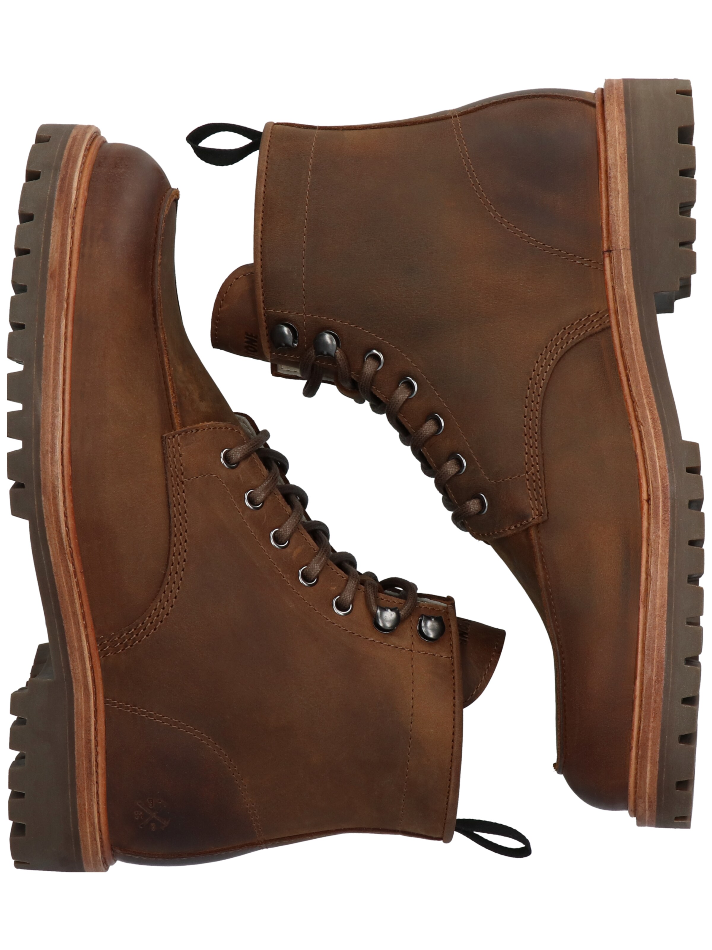 BLACKSTONE Lace-Up Boots 'Gasttown Redford EG569' in Brown