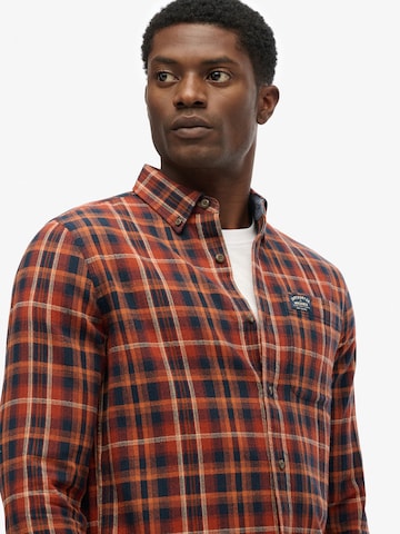 Superdry Comfort fit Overhemd in Oranje