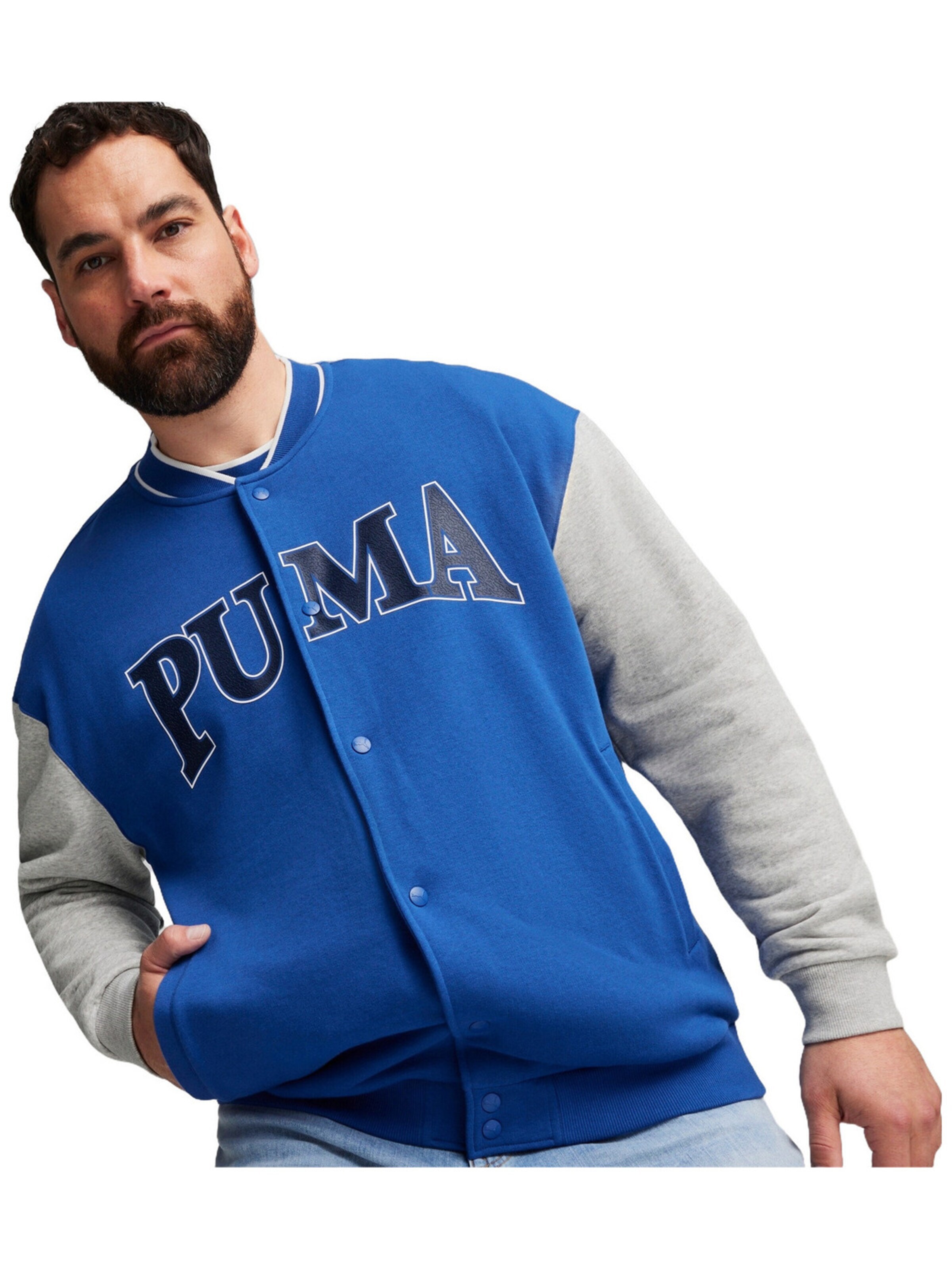 PUMA Athletic Jacket 'Puma Puma Squad Track Jacket Tr' in Blue: front