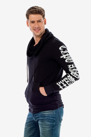 CIPO & BAXX Sweatshirt in Schwarz