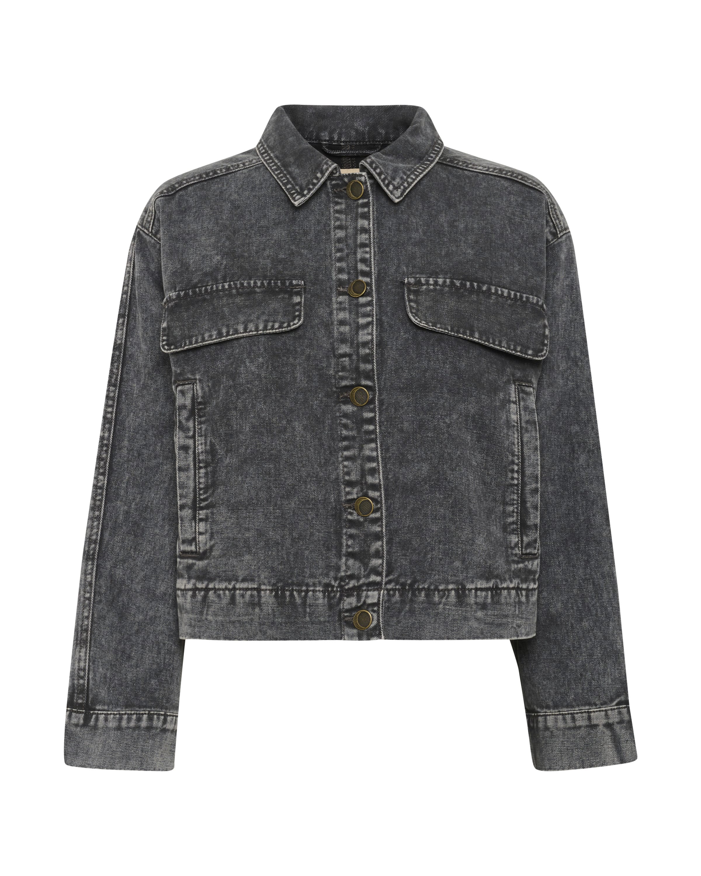 CULTURE Between-season jacket 'Carlina' in Grey denim, Item view