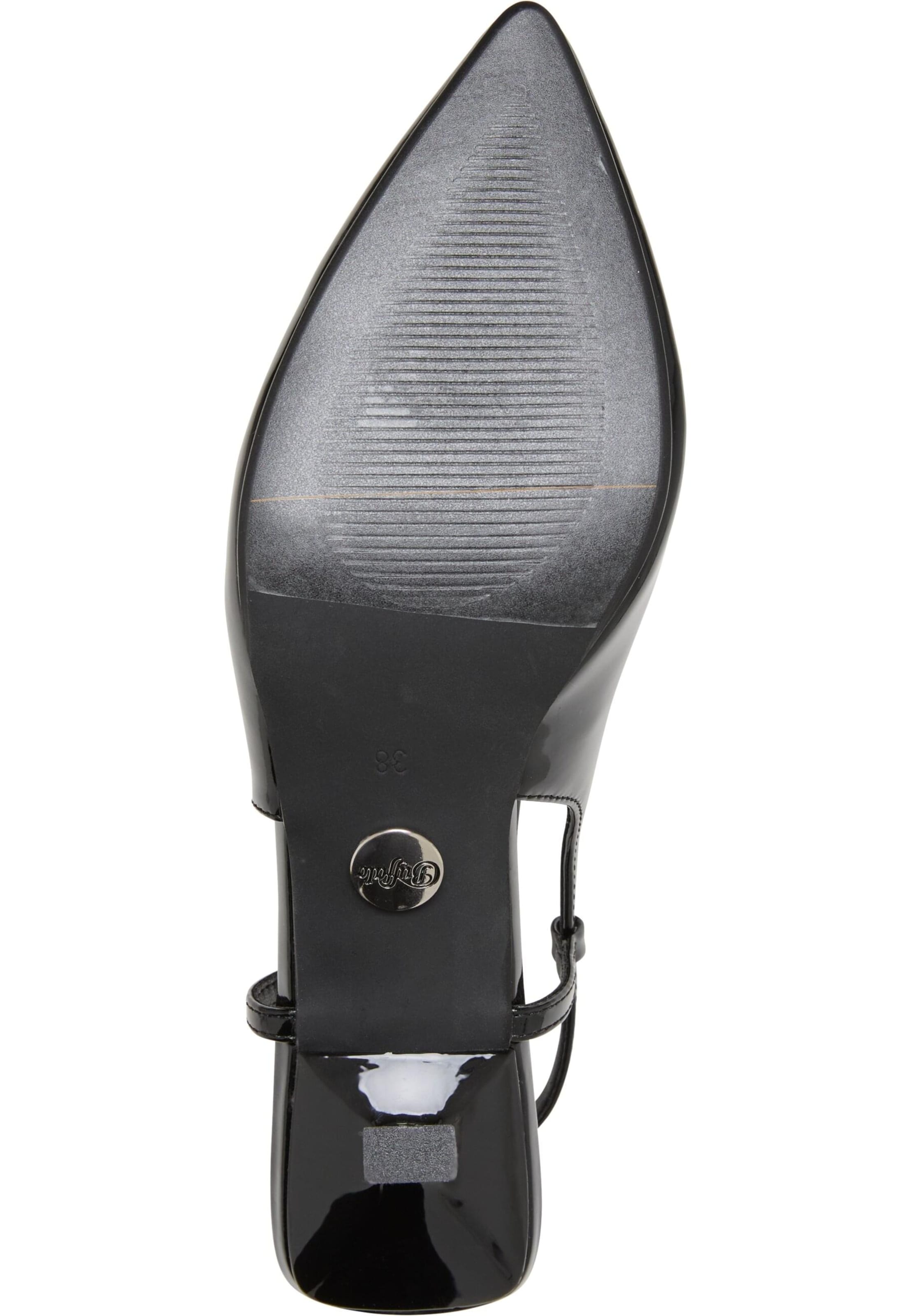 BUFFALO Lodičky s otvorenou pätou - Čierna