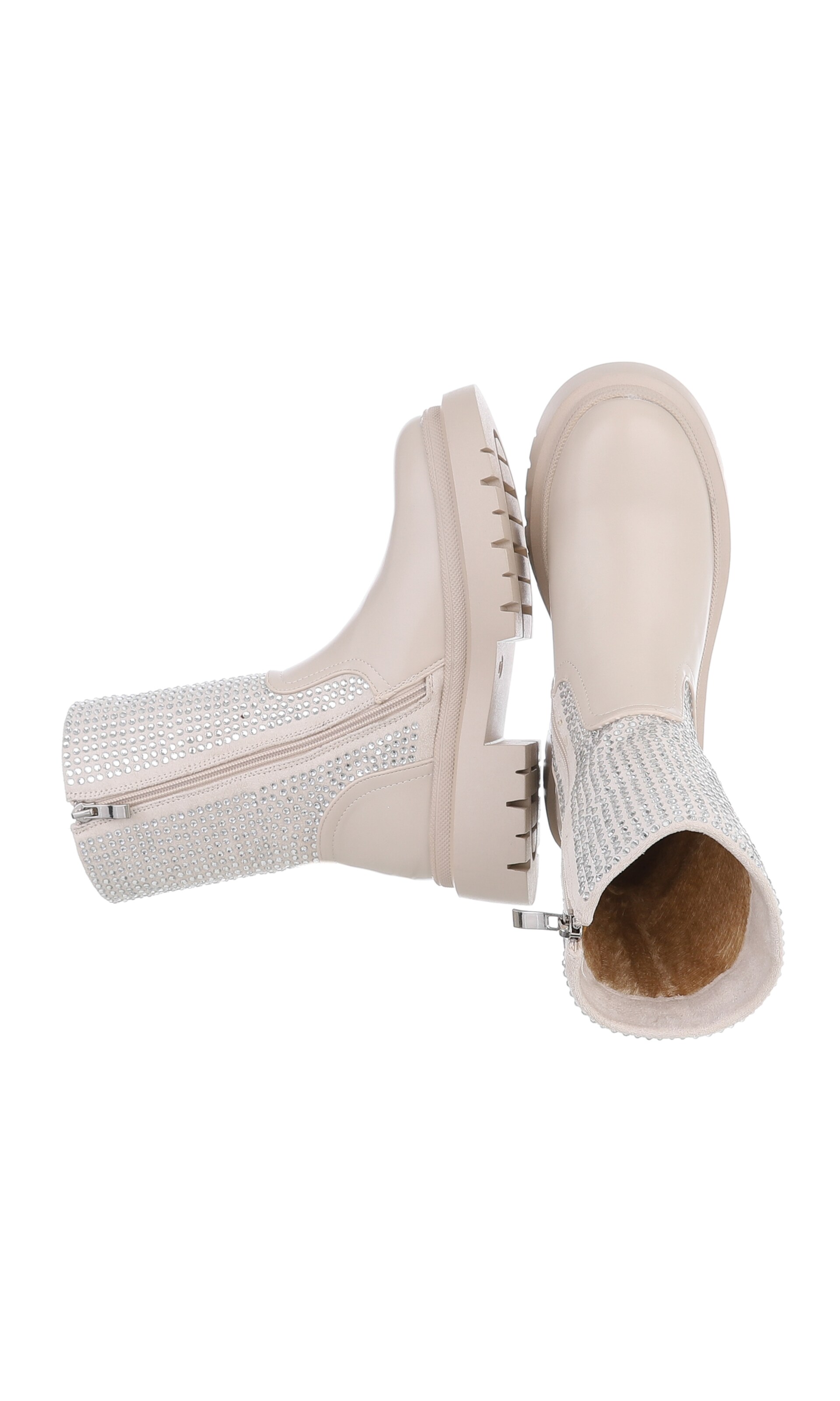 Ital-Design Ankle Boots in Beige