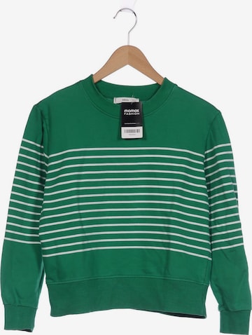 MANGO Sweatshirt & Zip-Up Hoodie in S in Green: front