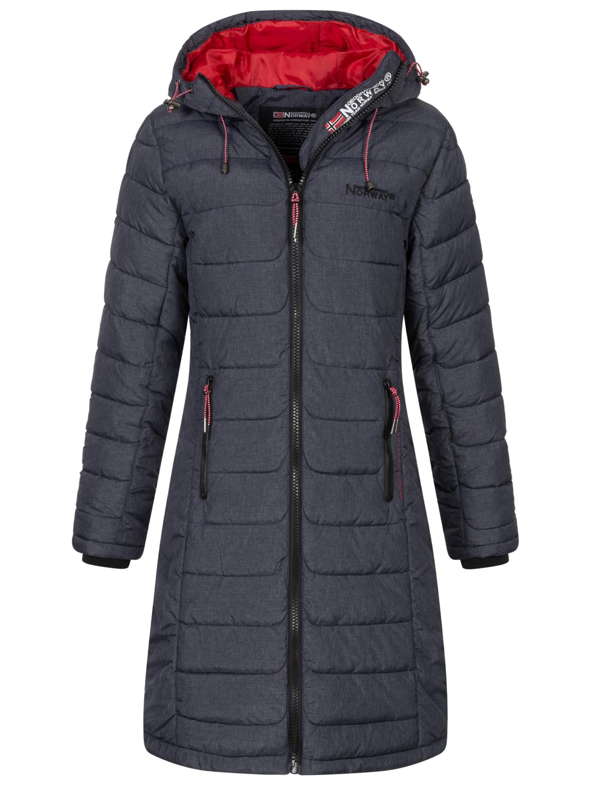GEOGRAPHICAL NORWAY Winter Jacket 'Damen Winter Jacke  Stepp Mantel  Lange Steppjacke Wintermantel parka FVS Production H-H' in L in Navy, Item view