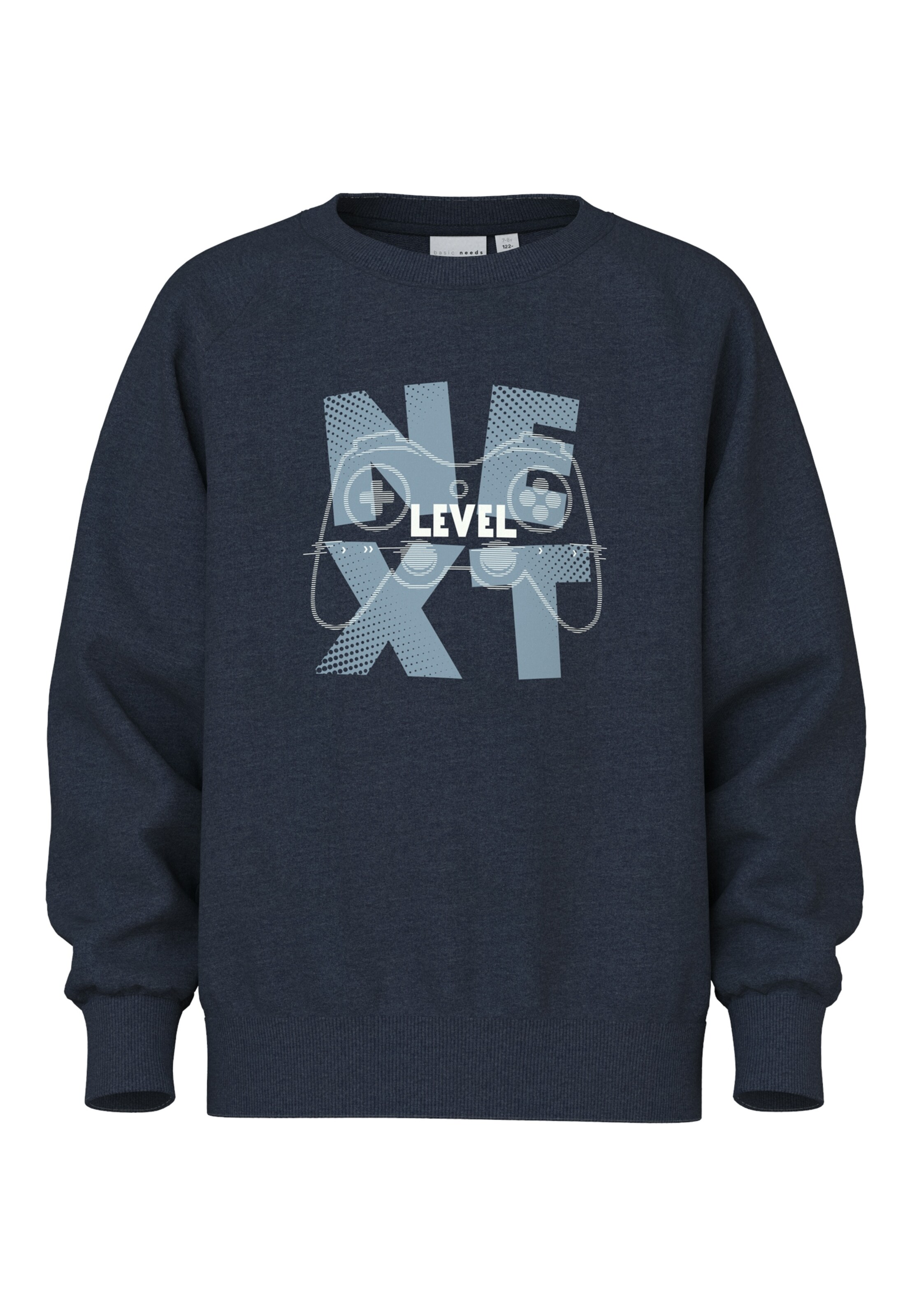 NAME IT Μπλούζα φούτερ 'NKMVION' σε μπλε: μπροστά