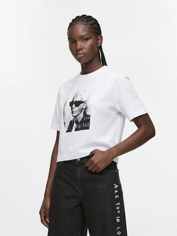 KARL LAGERFELD JEANSMajica 'KLJ X Pietro Terzini' - bijela boja: prednji dio