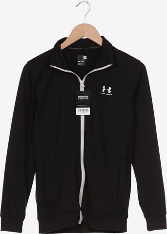 UNDER ARMOUR Sweatshirt & Zip-Up Hoodie in S in Black: front