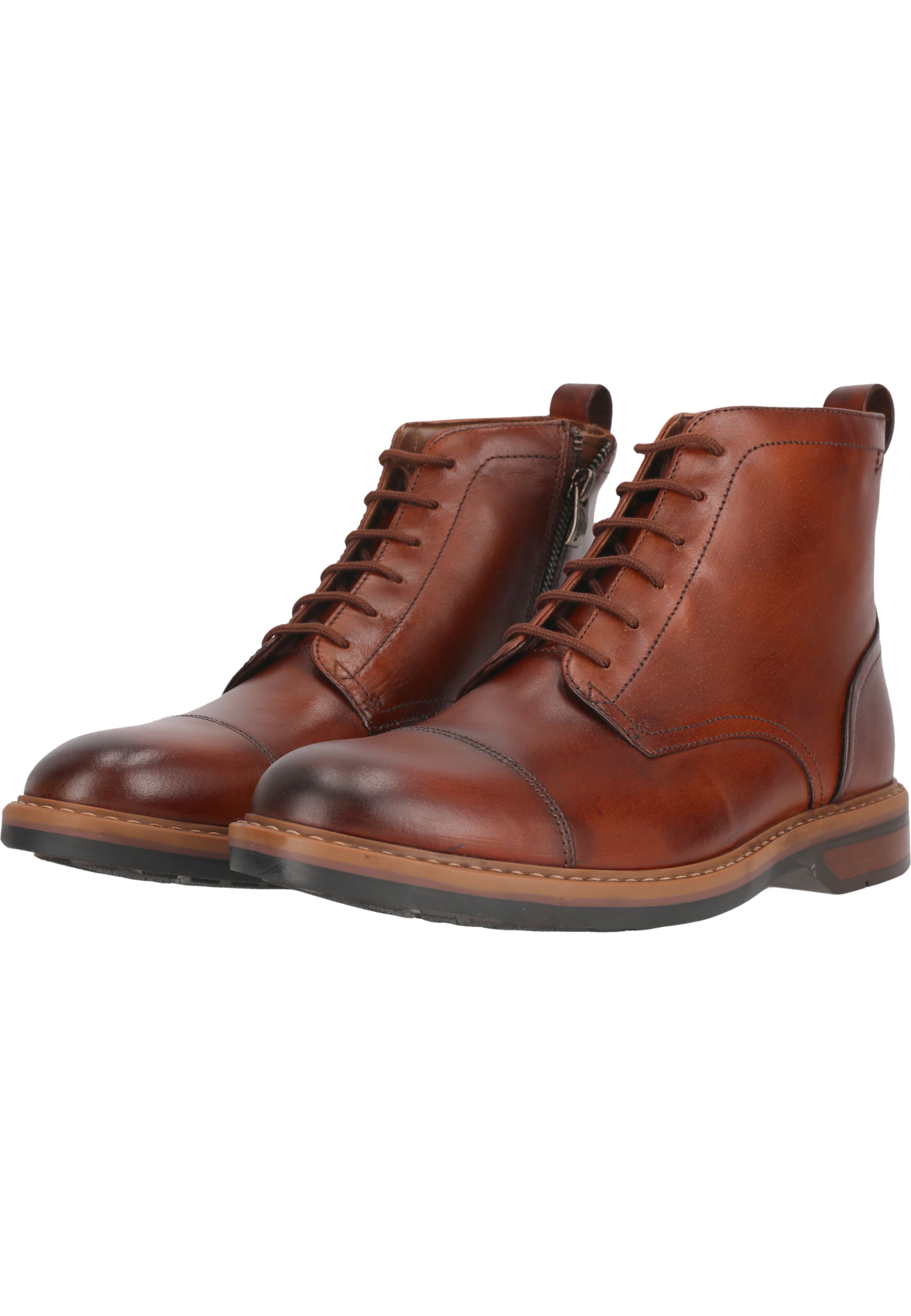 CLARKS Lace-up boot 'Aldwin Cap' in Brown