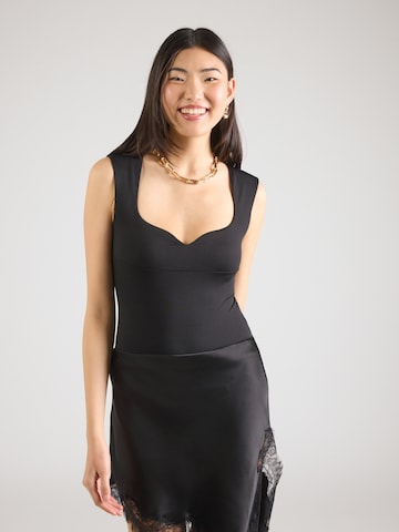 ABOUT YOU Košeľové body 'Merle' - Čierna: predná strana