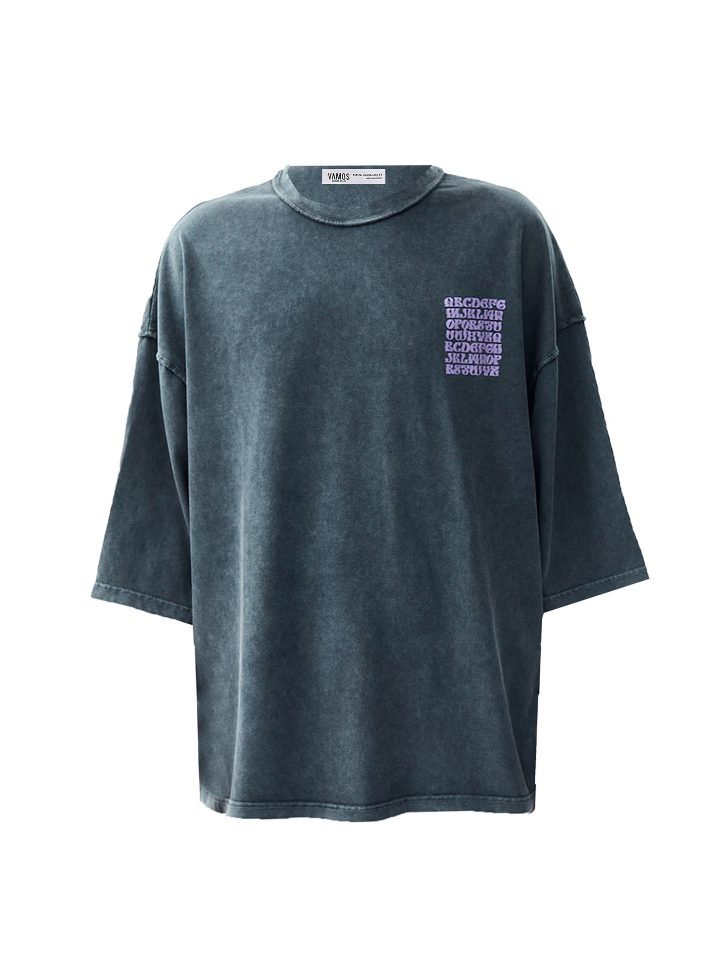 Tricou de la VAMOS CLO pe negru: față