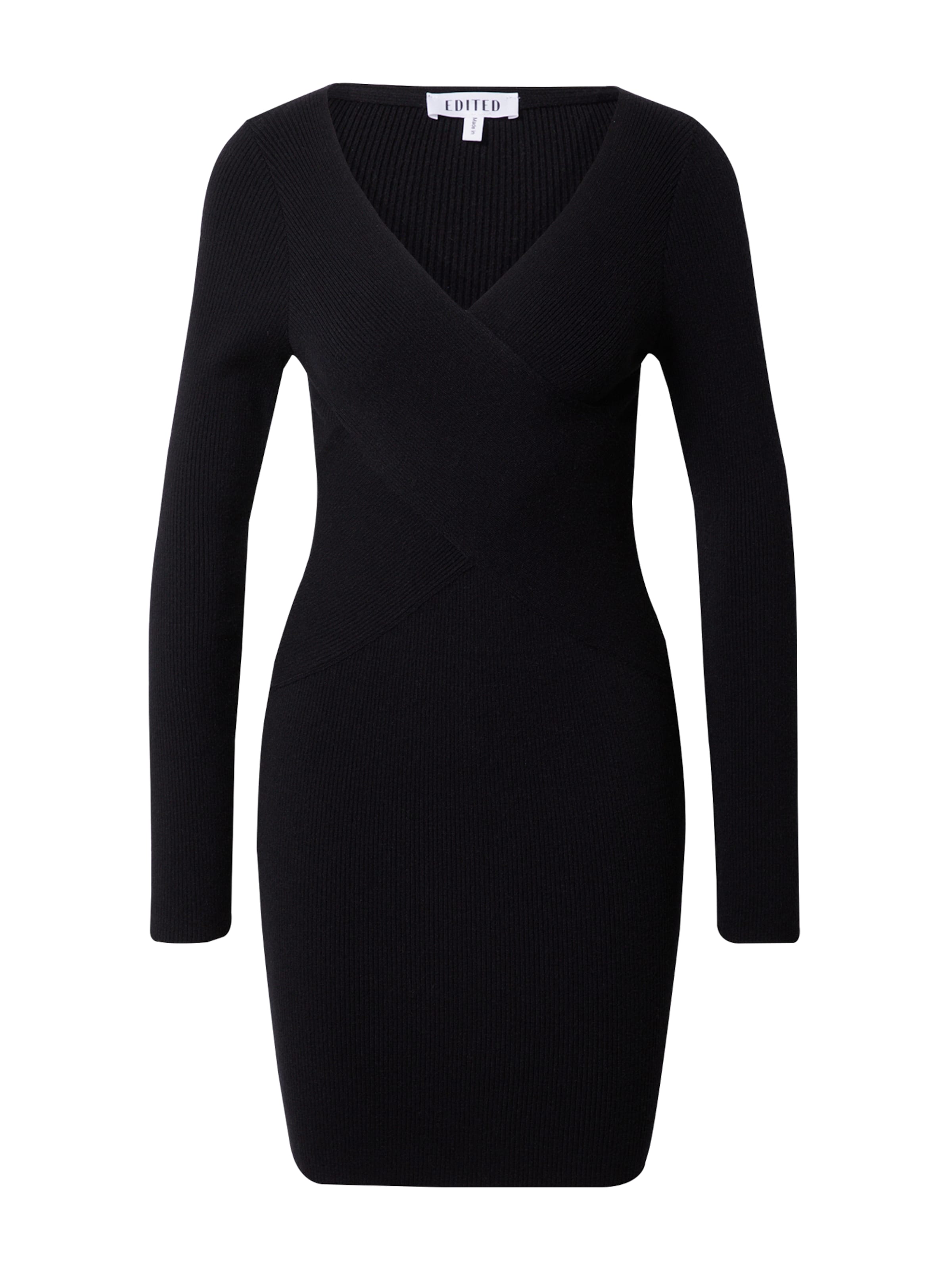 Rochie tricotat 'Amely' de la EDITED pe negru: față