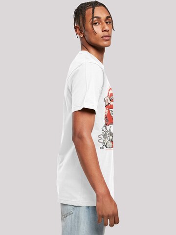 T-Shirt 'Tom und Jerry Rocket Prank' F4NT4STIC en blanc
