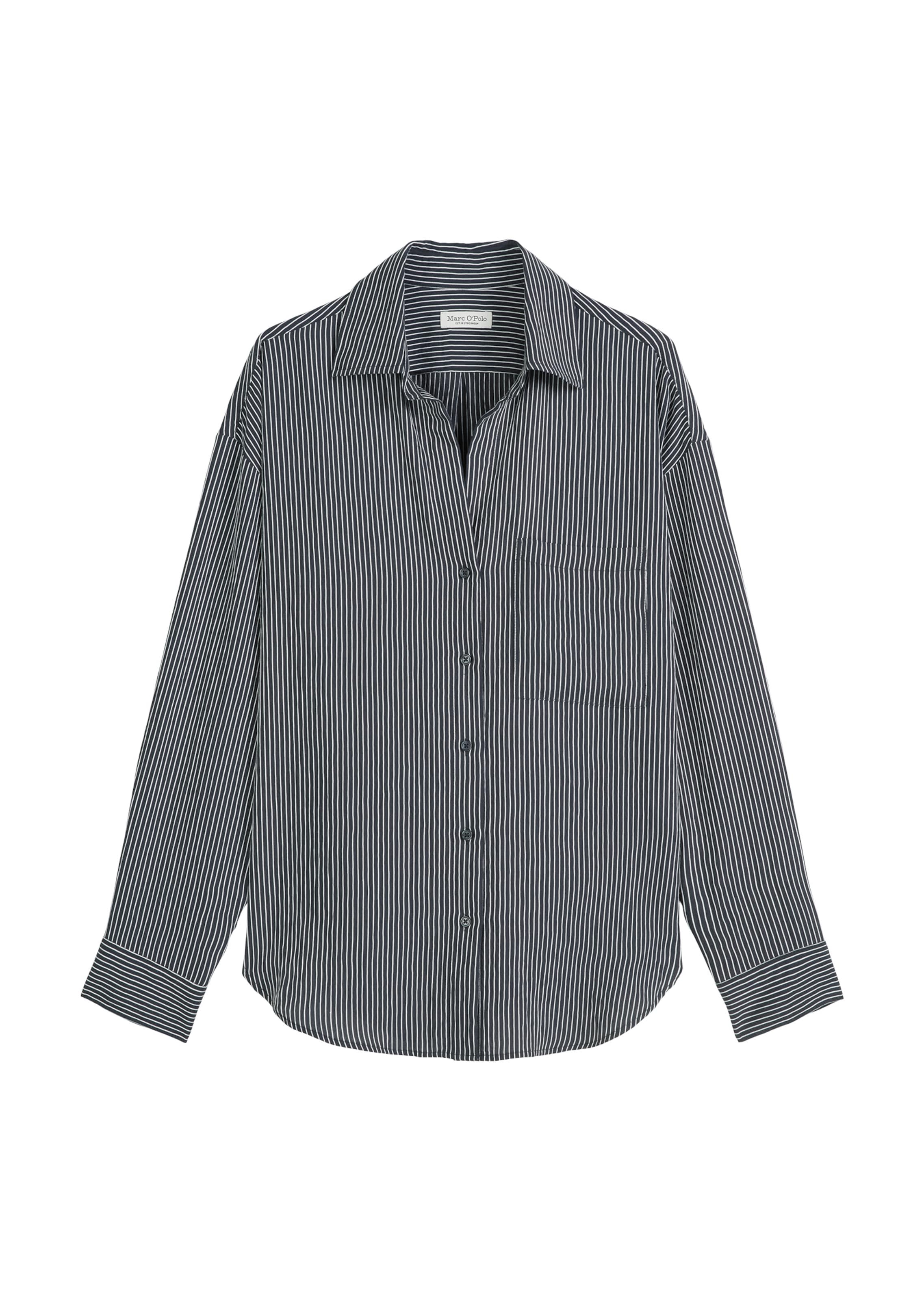 Marc O'Polo Bluse in Blau: Vorderseite