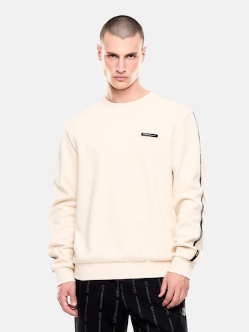 EA7 Emporio Armani Sweatshirt in Beige: front