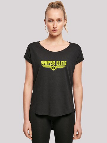 F4NT4STIC Shirt 'Sniper Elite' in Black: front