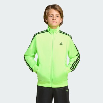 ADIDAS ORIGINALS Zip-Up Hoodie 'Adicolor Firebird' in Green