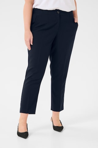 KAFFE CURVE Regular Pants 'Elia' in Blue: front