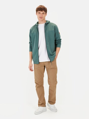 CAMEL ACTIVE Zip-Up Hoodie in Green