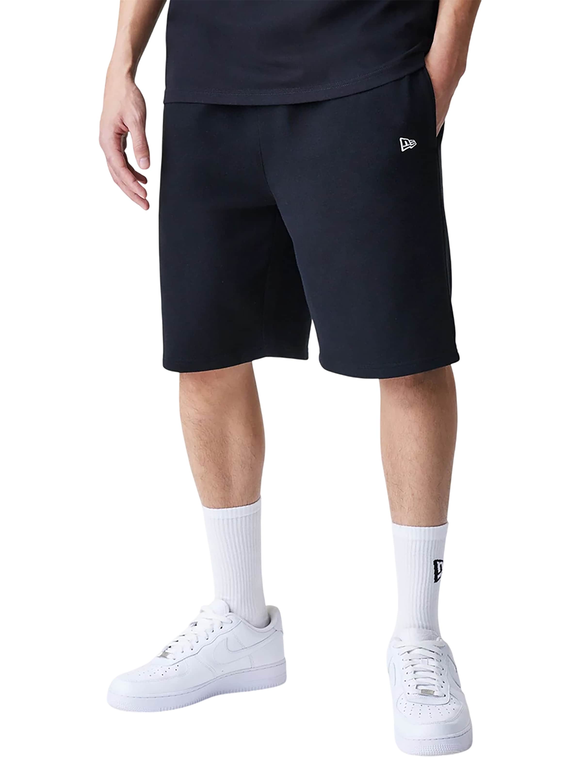 NEW ERA Wide leg Pants 'MLB Premium Essential New York Yankees' in Black: front