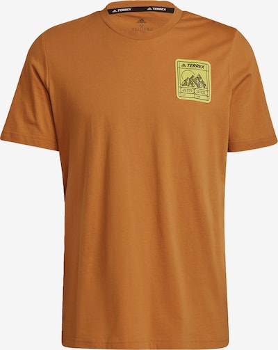 adidas Terrex T-Shirt in braun / gelb / schwarz, Produktansicht