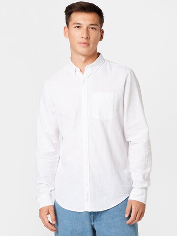 Coupe regular Chemise HOLLISTER en blanc : devant