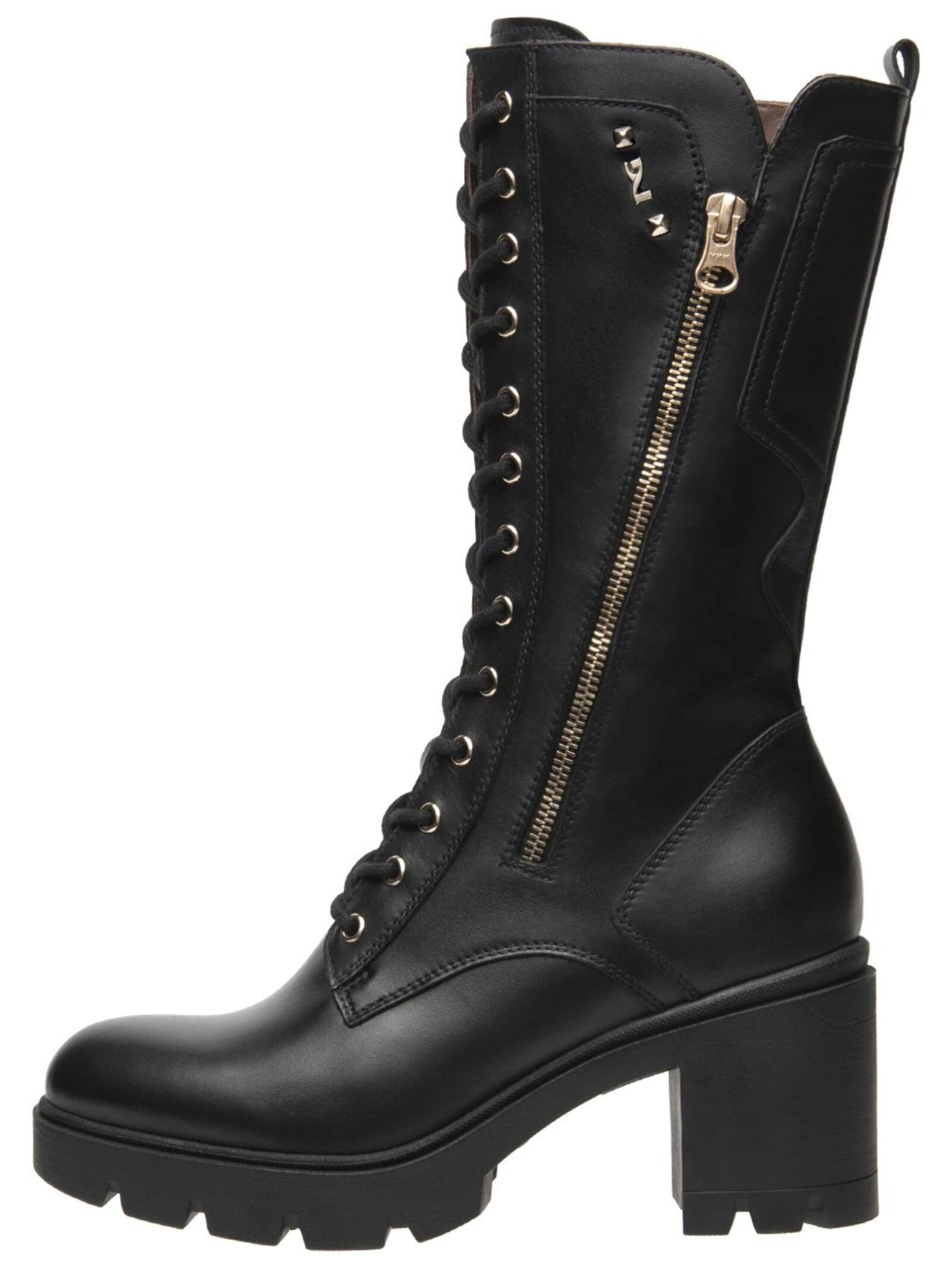 Nero Giardini Lace-Up Boots in Black