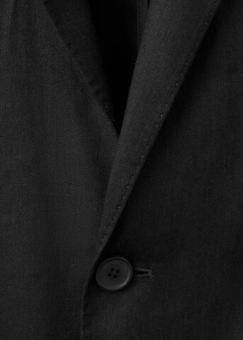 MANGO MAN Slim Fit Blazer 'Sakko Amalfi' in Schwarz