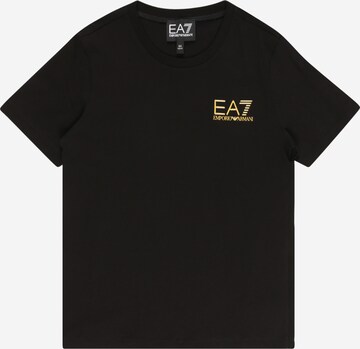 T-Shirt EA7 Emporio Armani en noir : devant