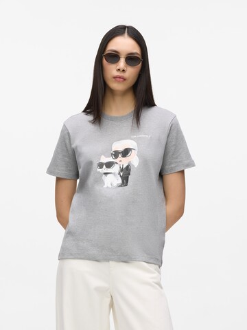 Karl Lagerfeld Μπλουζάκι σε γκρι: μπροστά