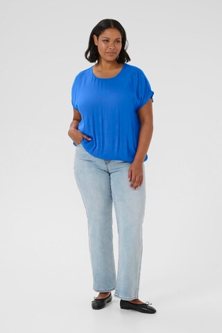 Camicia da donna 'KCAmi' di KAFFE CURVE in blu