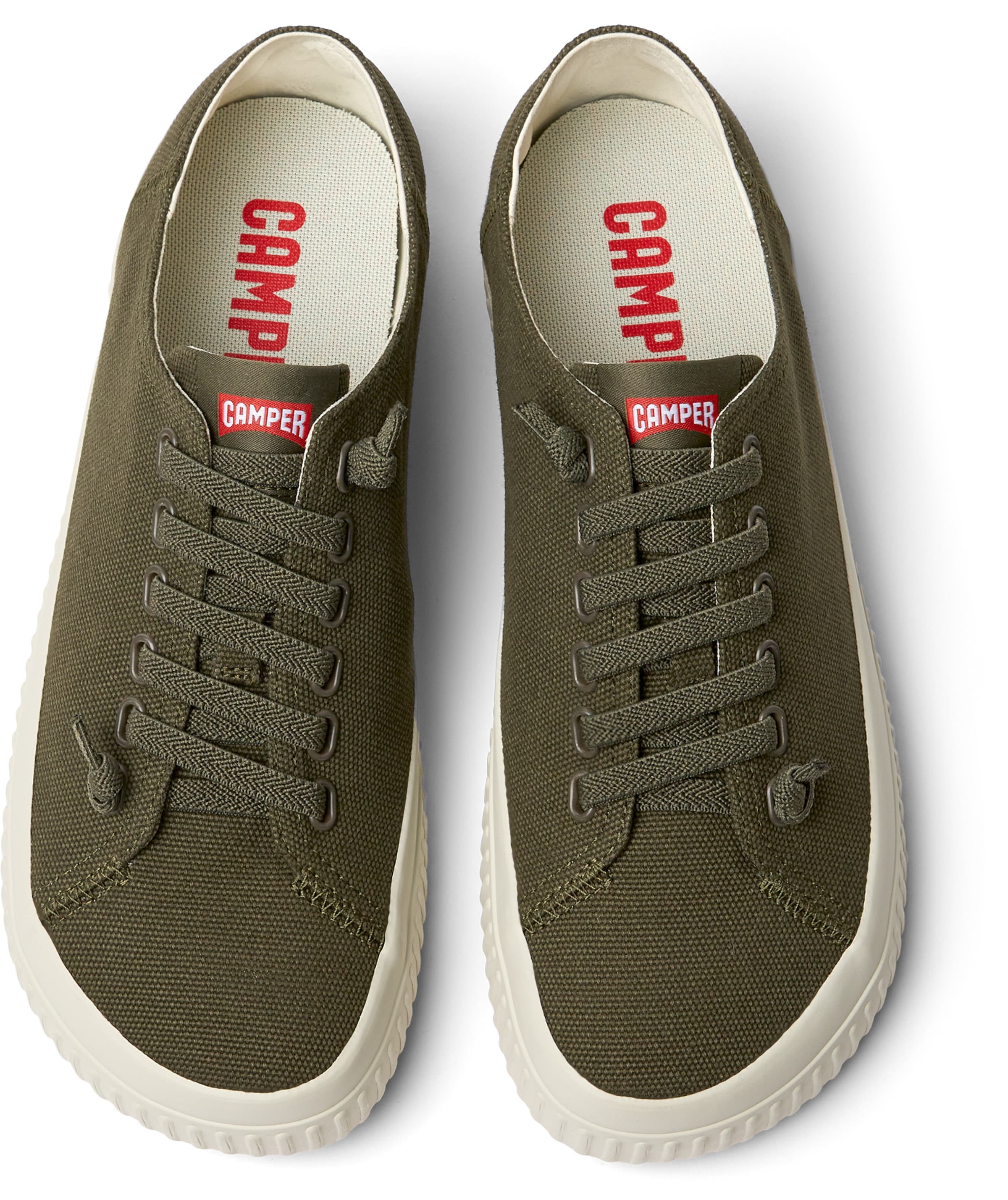 CAMPER Platform trainers 'Peu Roda' in Green
