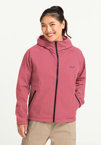 JACK WOLFSKIN Outdoor Jacket 'Mahani' in Pink: front
