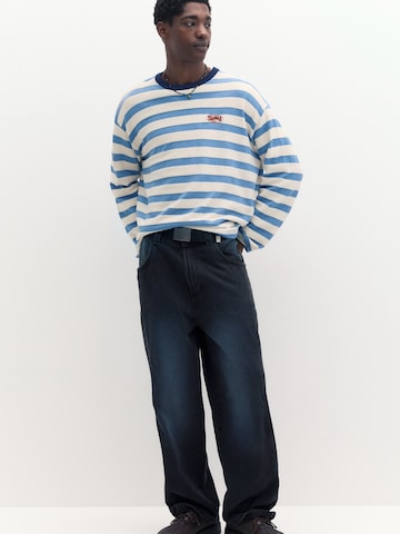 Pull&Bear Sweater 'STWD' in Blue