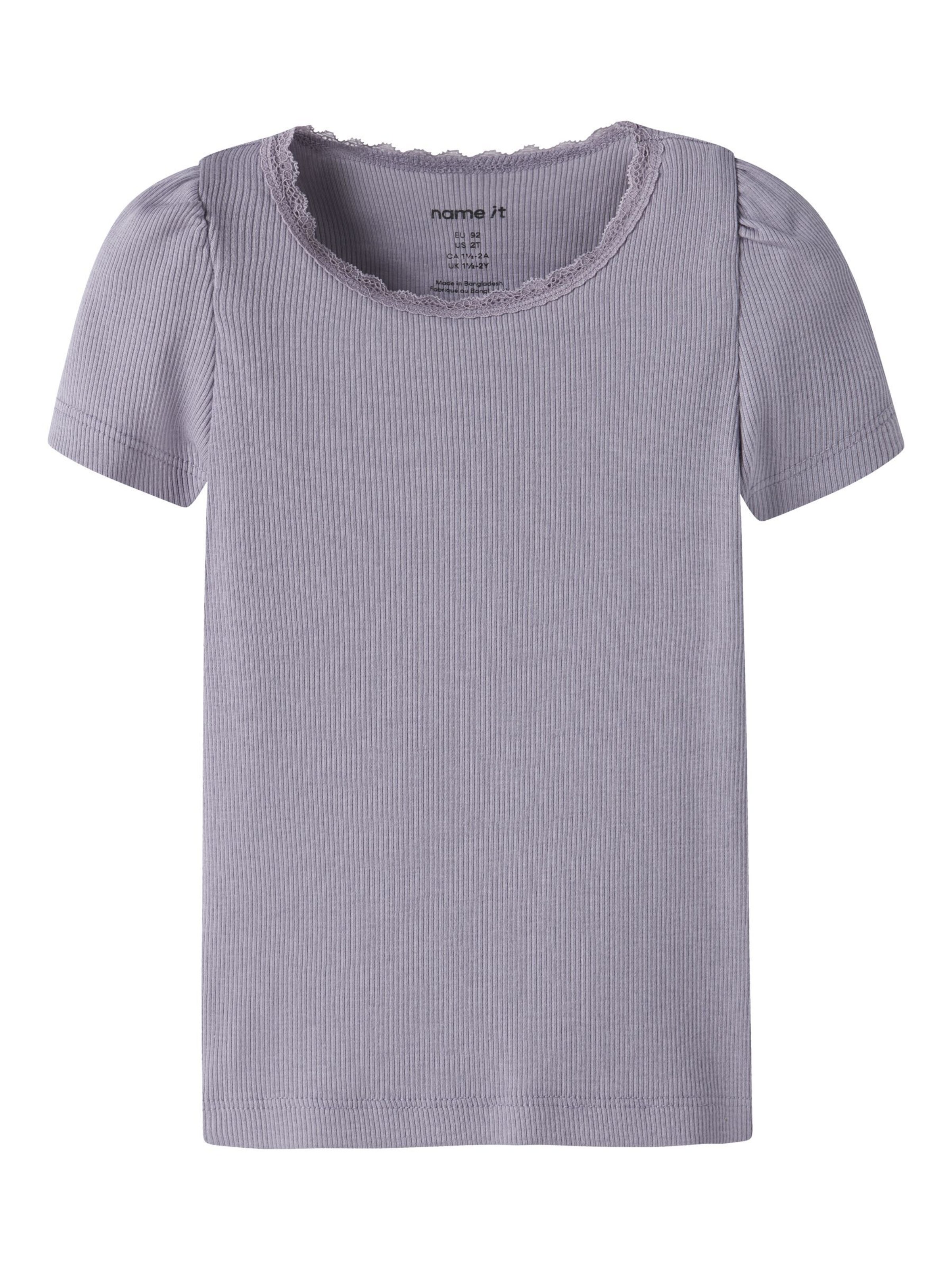 NAME IT T-Shirt 'NMFKab' in Lila: Vorderseite