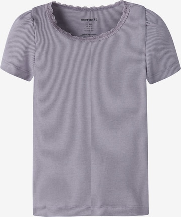 NAME IT T-Shirt 'NMFKab' in Lila: Vorderseite