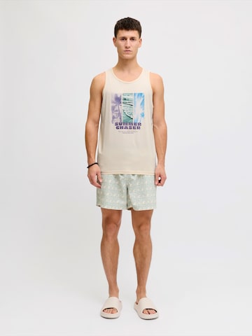 JJ Rebel - Camiseta 'JREBMILES' en beige