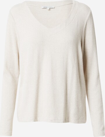 TOM TAILOR DENIM Sweater in White: front