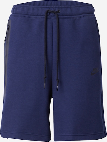 Nike Sportswear - Pantalón 'TCH FLC' en azul: frente