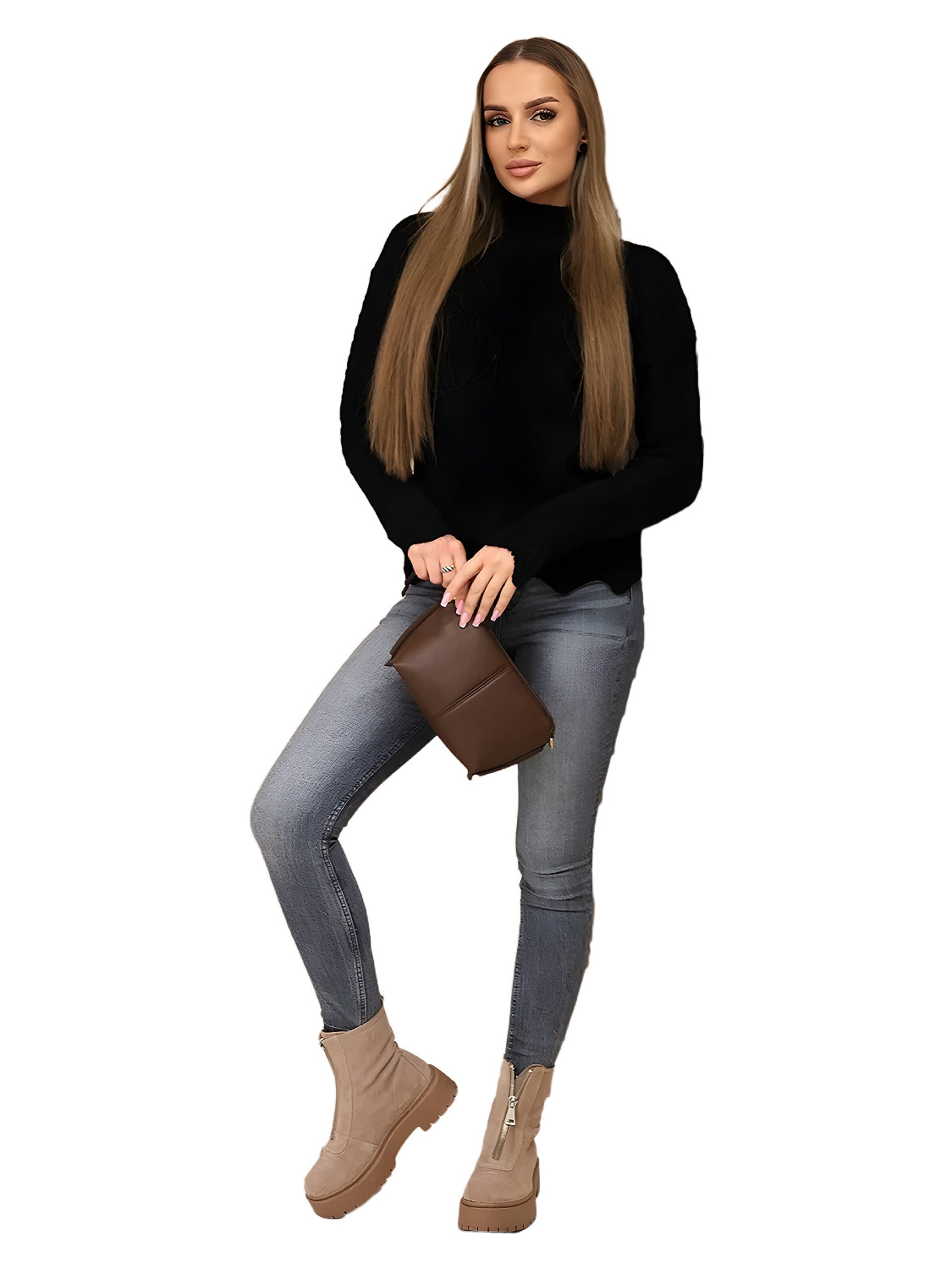 Lumera Sweter w kolorze czarny