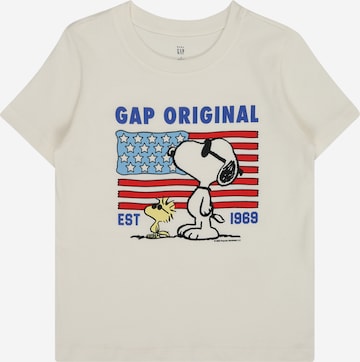 Maglietta 'SNOOPY USA' di GAP in bianco: frontale