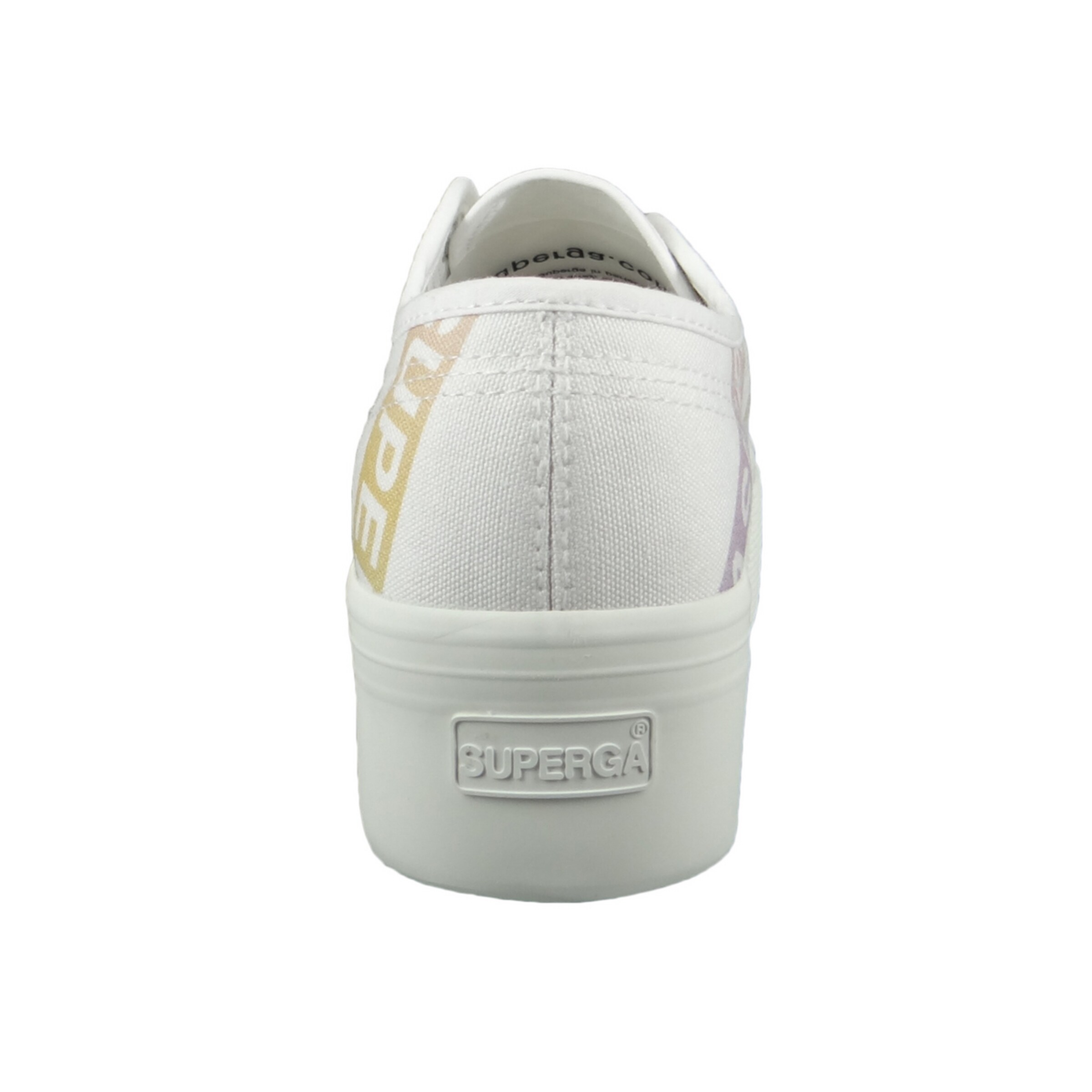 SUPERGA Schnürschuh in Weiß