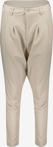 IMPERIAL Pleat-Front Pants in Beige: front