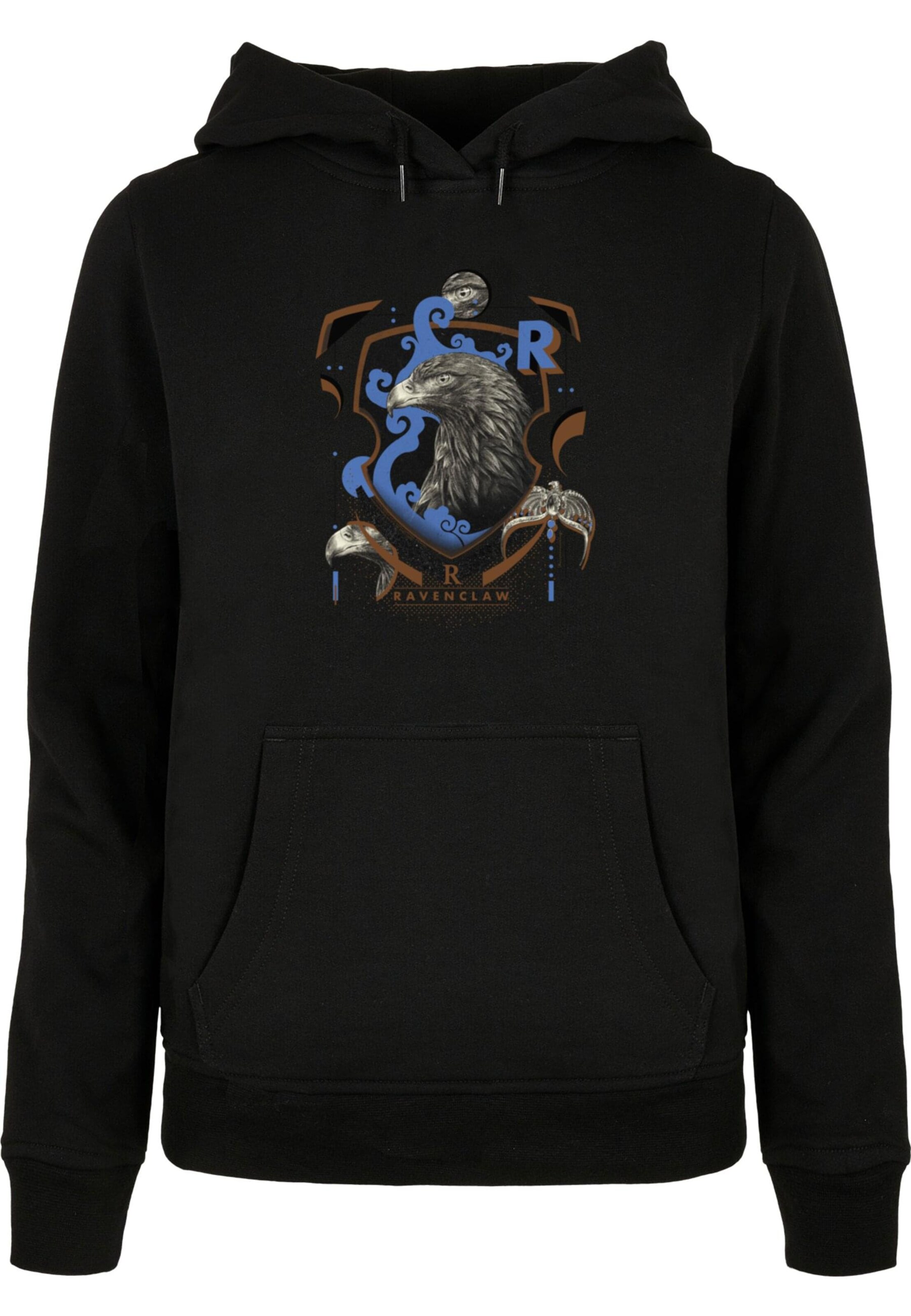 Sweat-shirt 'Harry Potter - Ravenclaw Shield' ABSOLUTE CULT en noir : devant