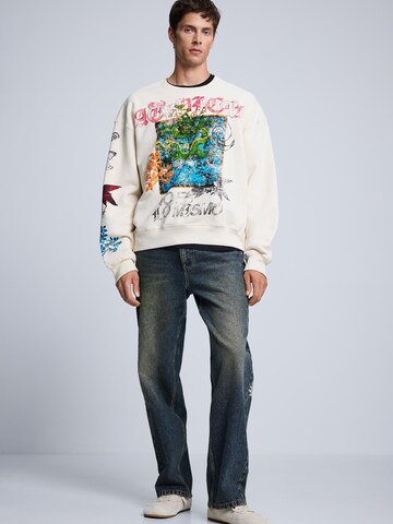 Sweat-shirt Desigual en blanc