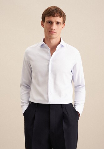 SEIDENSTICKER Slim Fit Hemd in Blau: Vorderseite