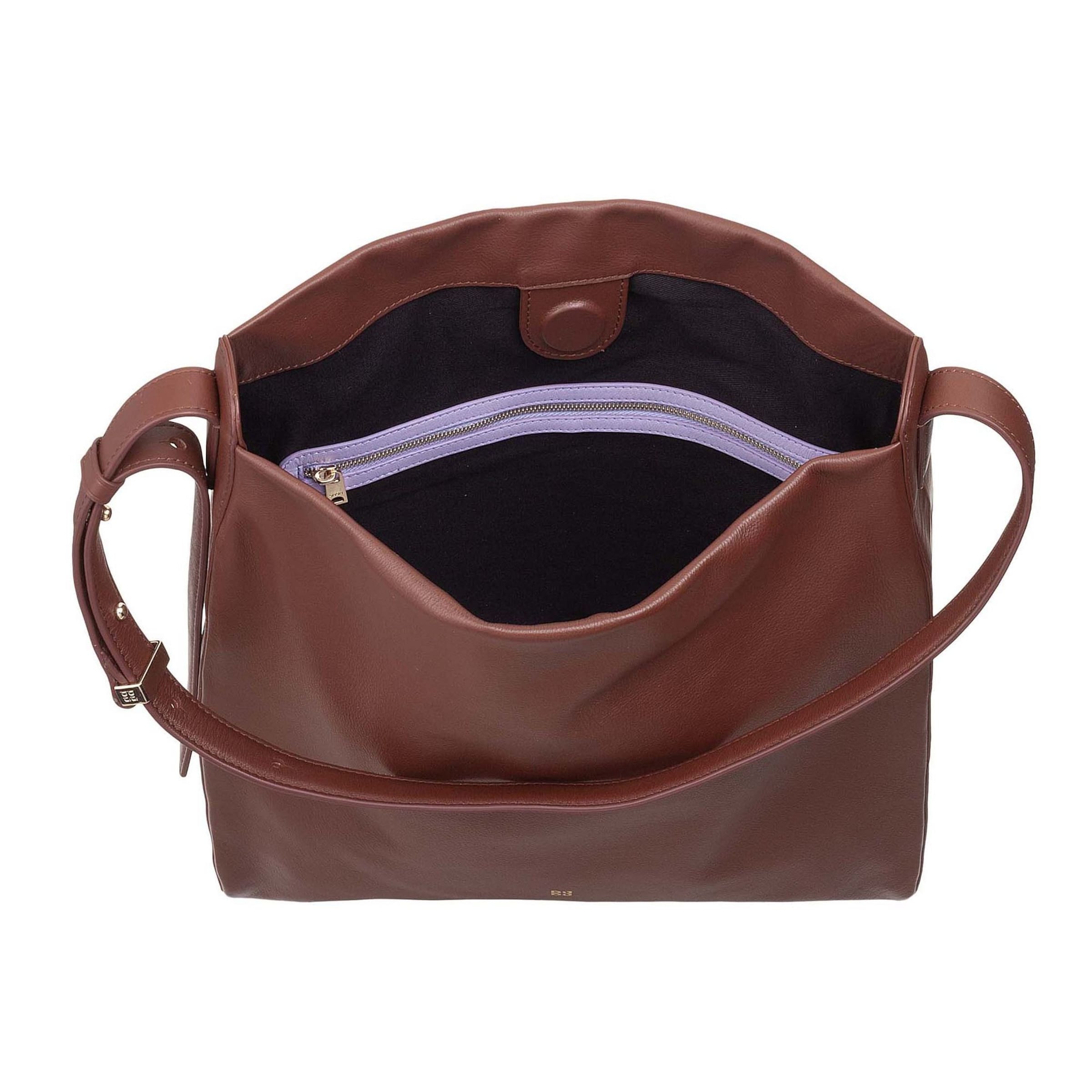 DuDu Schultertasche in Braun