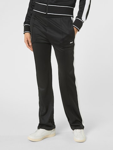 Pantaloni 'SAGANO straight taped track pants' di FILA in nero: frontale