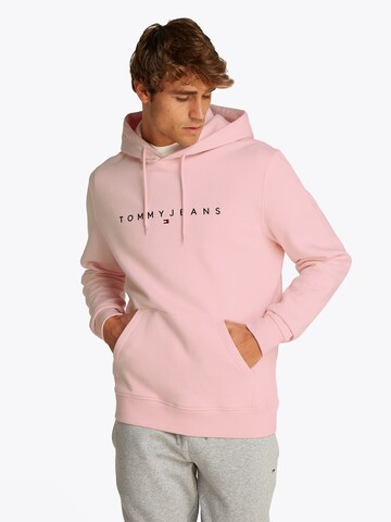 Felpa di Tommy Jeans in rosa: frontale